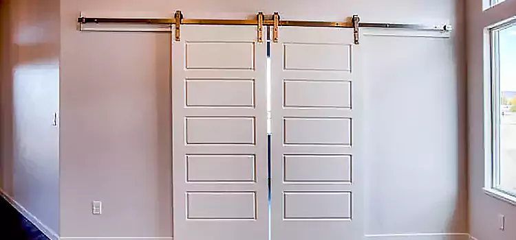 Glass Barn Door with Installation Hardware Kit Sainte-Catherine-de-la-Jacques-Cartier